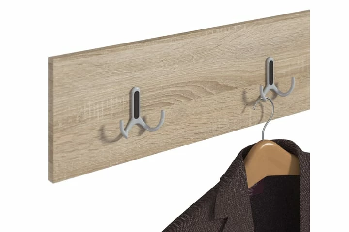 Afir Hattehylle 120x1,6x19 Cm Med 4 Kroker - Bilde 4