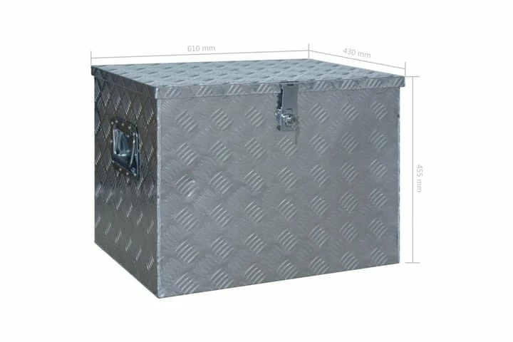 Aluminiumsboks 610x430x455 Mm Sølv - Bilde 3