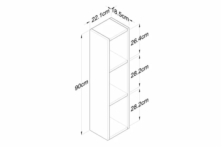 Bennerto Vegghylle 19x22 Cm