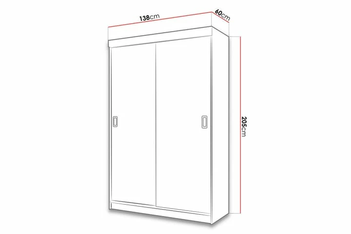 Bill Garderobe 60x138 Cm - Bilde 3