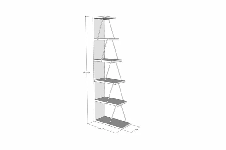 Bookshelf Pine|Svart - Bilde 6