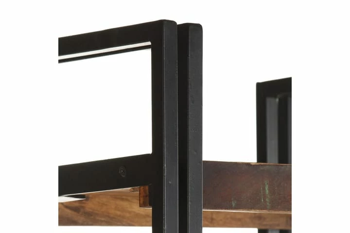 Bokhylle 5 Etasjer 40x30x180 Cm Gjenvunnet Heltre - Bilde 8
