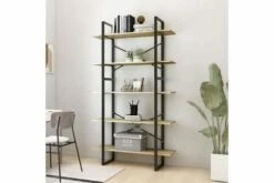 Bokhylle 5 Nivåer Sonoma Eik 100x30x175 Cm Sponplate