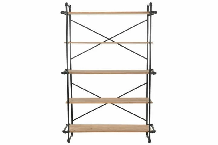 Bokhylle Heltre Edelgran Og Stål 120x42x180 Cm - Bilde 11
