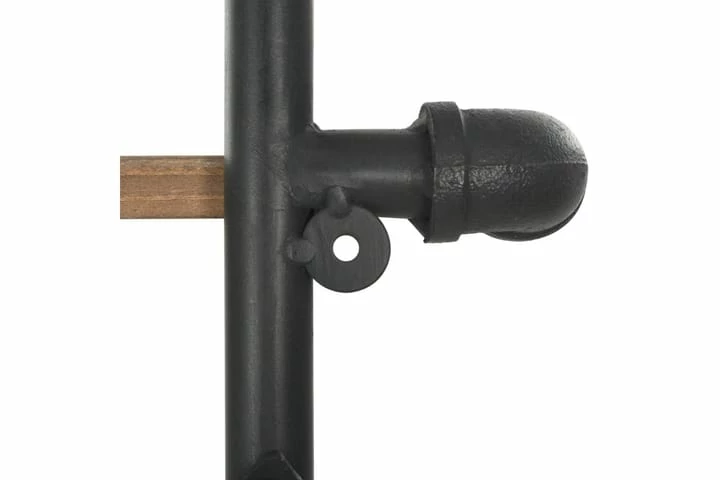 Bokhylle Heltre Edelgran Og Stål 120x42x180 Cm - Bilde 4