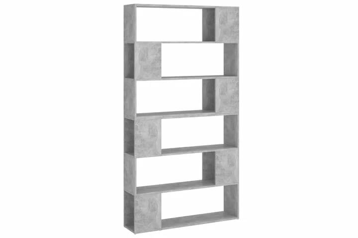 Bokhylle/romdeler Betonggrå 100x24x188 Cm - Bilde 5