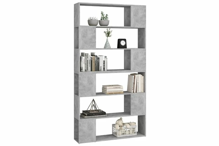Bokhylle/romdeler Betonggrå 100x24x188 Cm - Bilde 9