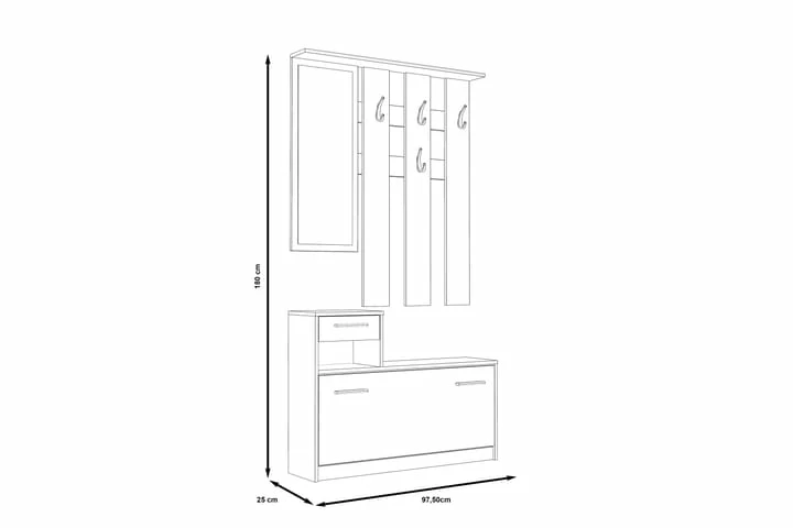 Breslau Gangmøbelsett 98x180 Cm - Bilde 16