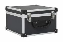 CD-koffert For 40 CD-er Aluminium ABS Svart