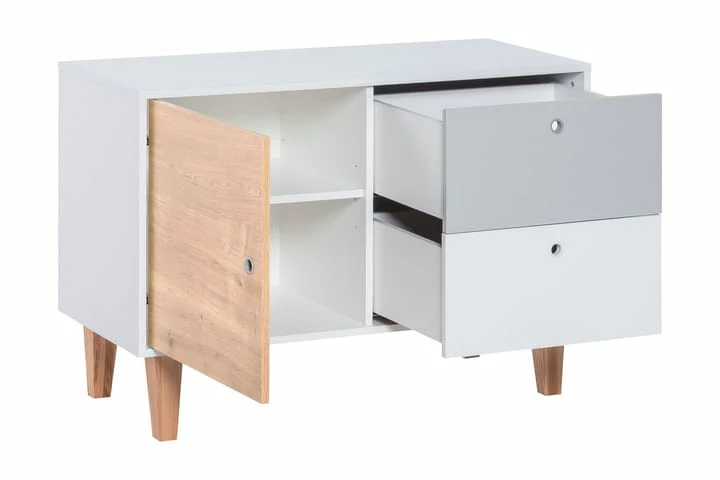 VOX Concept Kommode Hvit / Grå / Rosa