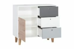 VOX Concept Kommode Hvit / Mørkegrå / Svart