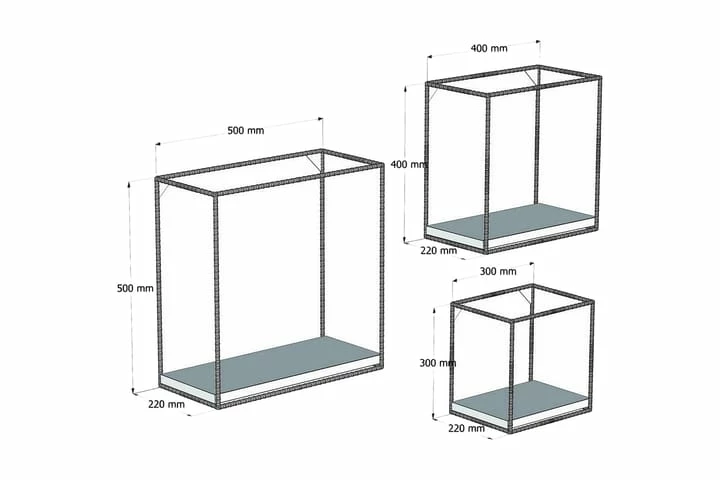 Desgrar Vegghylle 50x50 Cm - Bilde 4
