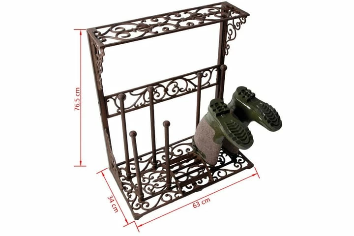 Esschert Design Støvelstativ Størrelse L Støpejern LH44 - Bilde 6