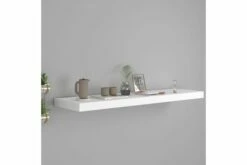 Flytende Vegghylle Hvit 90x23,5x3,8 Cm MDF