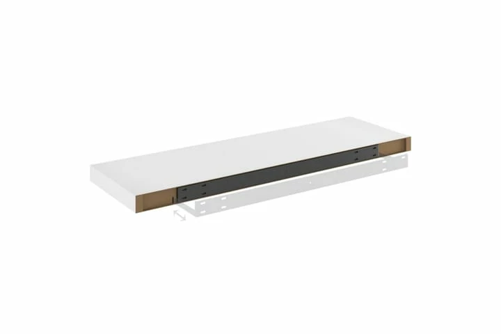 Flytende Vegghyller 4 Stk Eik Og Hvit 80x23,5x3,8 Cm MDF