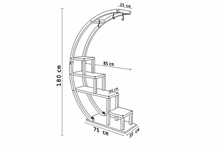 Gardellis Stigehylle 85x35 Cm - Bilde 7