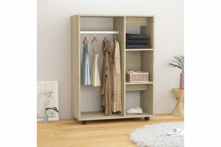 Garderobe Sonoma Eik 80x40x110 Cm Sponplate - Bilde 10