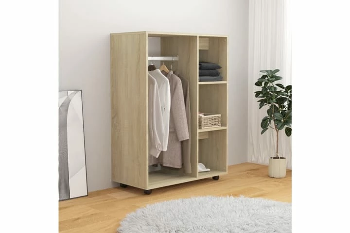 Garderobe Sonoma Eik 80x40x110 Cm Sponplate