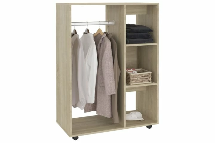 Garderobe Sonoma Eik 80x40x110 Cm Sponplate - Bilde 7