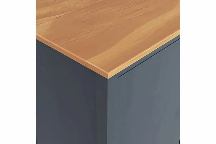 Garderobeskap 3 Dører Hill Range Grå 127x50x170 Cm