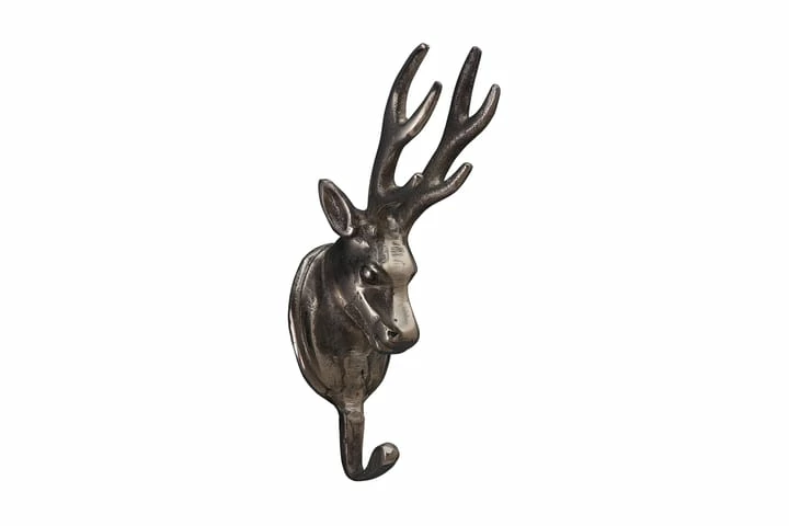 Hjort Kleskrok 8 Cm Antikk Sølv - Bilde 2