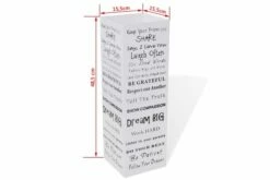 Hvit Kvadratisk Paraplyholder Stokk I Stål 48,5 Cm