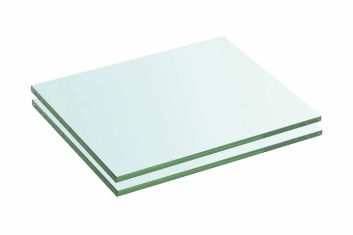 Hyllepaneler 2 Stk Klart Glass 20x20 Cm - Bilde 4