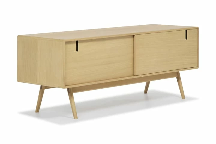 Jerup TV-benk 160x50 Cm Massiv Eik - Bilde 12