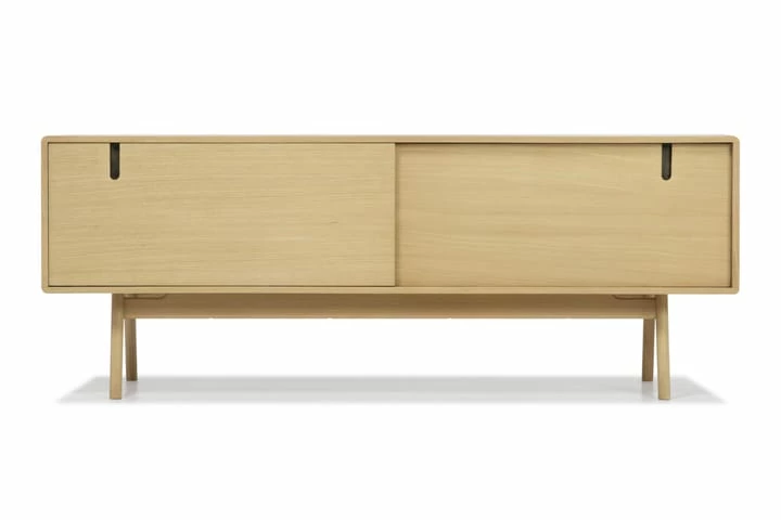 Jerup TV-benk 160x50 Cm Massiv Eik - Bilde 5