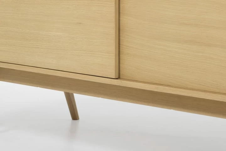 Jerup TV-benk 160x50 Cm Massiv Eik - Bilde 8