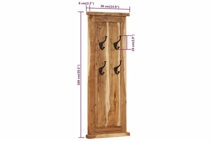 Kleshengere 2 Stk Heltre Akasie 38x100 Cm - Bilde 13