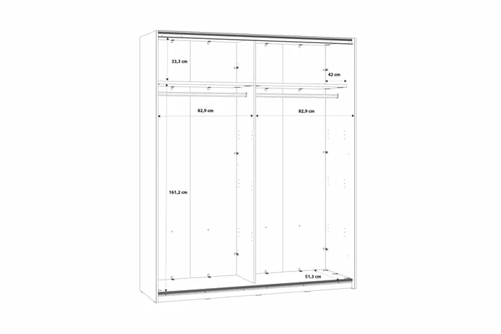 Kocherinovo Garderobe 62x171 Cm - Bilde 9