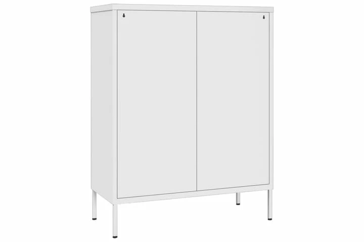 Kommode Hvit 80x35x101,5 Cm Stål