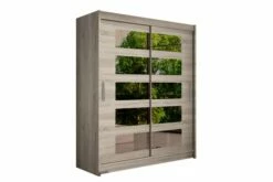 Leila Garderobe 150 Cm Skyvedører Delt Speil