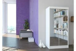 Luiziana Garderobe Med Speil 100x200 Cm