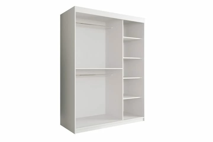 Marmuria Garderob Med Speil Midt 150 Cm Marmormønster - Bilde 4