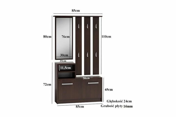 Mepto Gangmøbelsett 85x24x180 Cm - Bilde 3