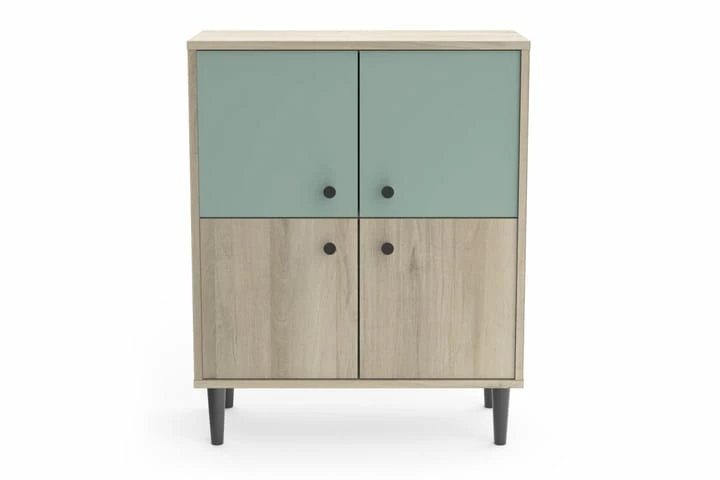 Moglyr Kommode 4 Skuffer 61x29 Cm - Bilde 4