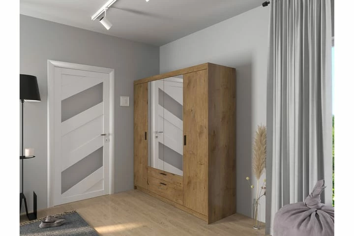 Norrbyn Garderobe Med Speil 53x190x176,3 Cm - Bilde 7