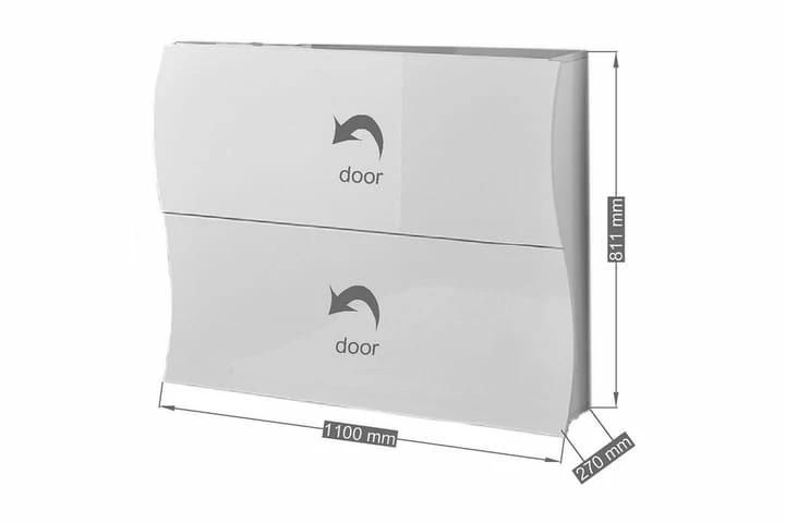 Ondera Skoskap 101x27 Cm 2 Skuffer - Bilde 8