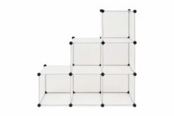 Oppbevaringkube Med 6 Kamre Hvit