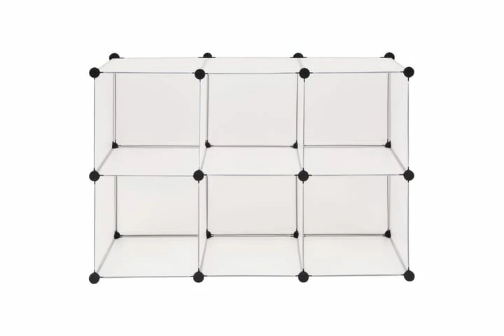 Oppbevaringkube Med 6 Kamre Hvit - Bilde 4