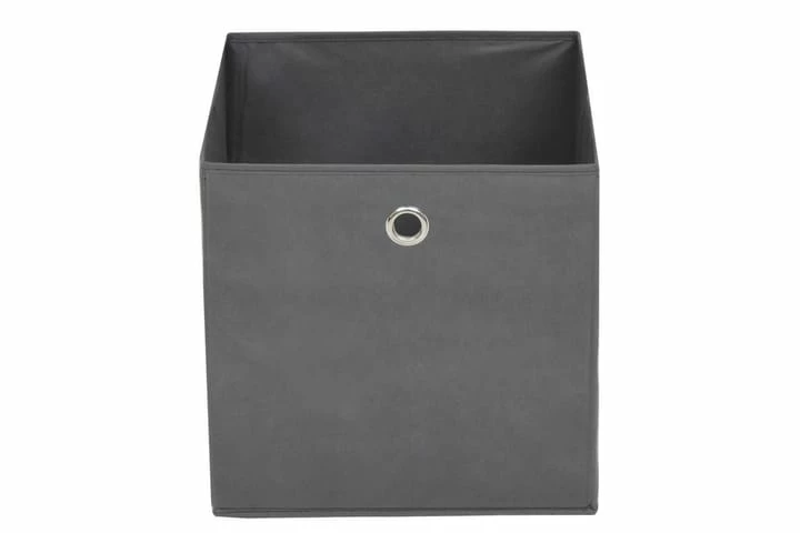 Oppbevaringsbokser 4 Stk Ikke-vevet Stoff 32x32x32 Cm Grå - Bilde 9