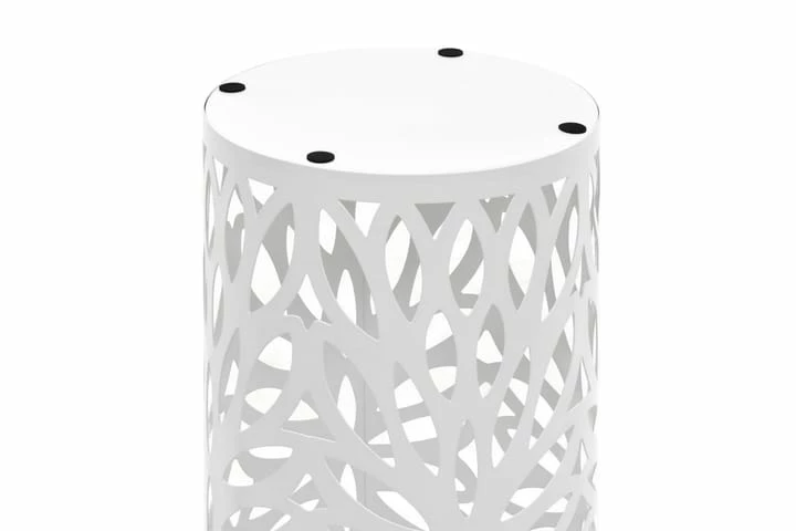 Paraplystativ Blader Stål Hvit - Bilde 9