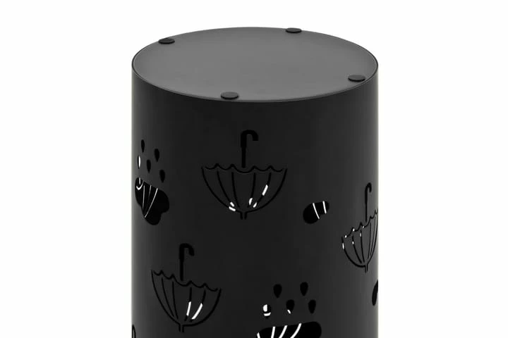 Paraplystativ Paraplyer Stål Svart - Bilde 5