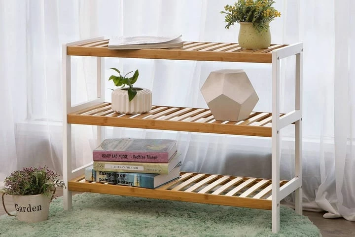 Songmics Qrisp Skohylle Med Nivåer Bambus - Bilde 10