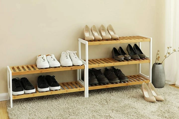 Songmics Qrisp Skohylle Med Nivåer Bambus - Bilde 12