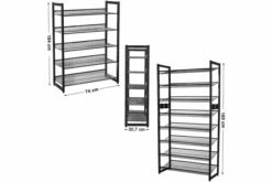 Songmics Qrisp Skohylle Regulerbare Hyller