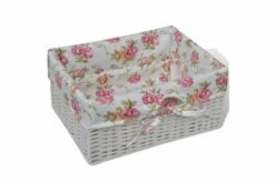 Skap Med 1 Skuff Og 3 Kurver Hvit Keisertre