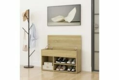 Skobenk Sonoma Eik 80x30x45 Cm Sponplater